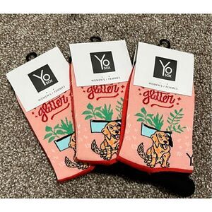 YoSox Womens Glitter Dog Socks